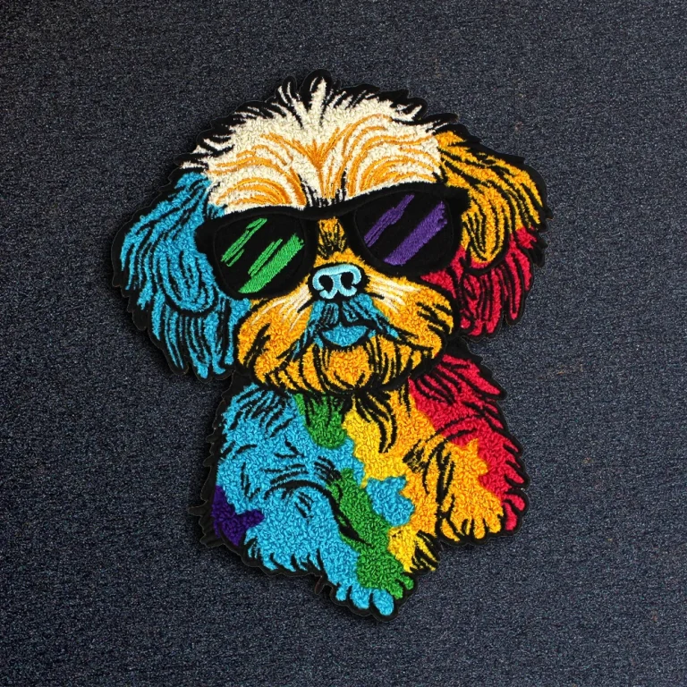 Chenille_colorful dog