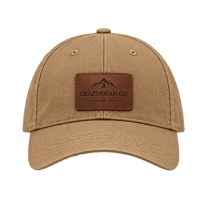 leather patch cap