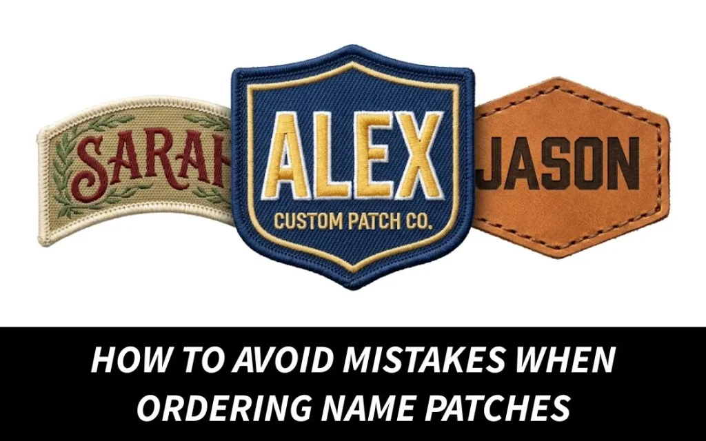 How to Avoid Mistakes When Ordering Name Patches