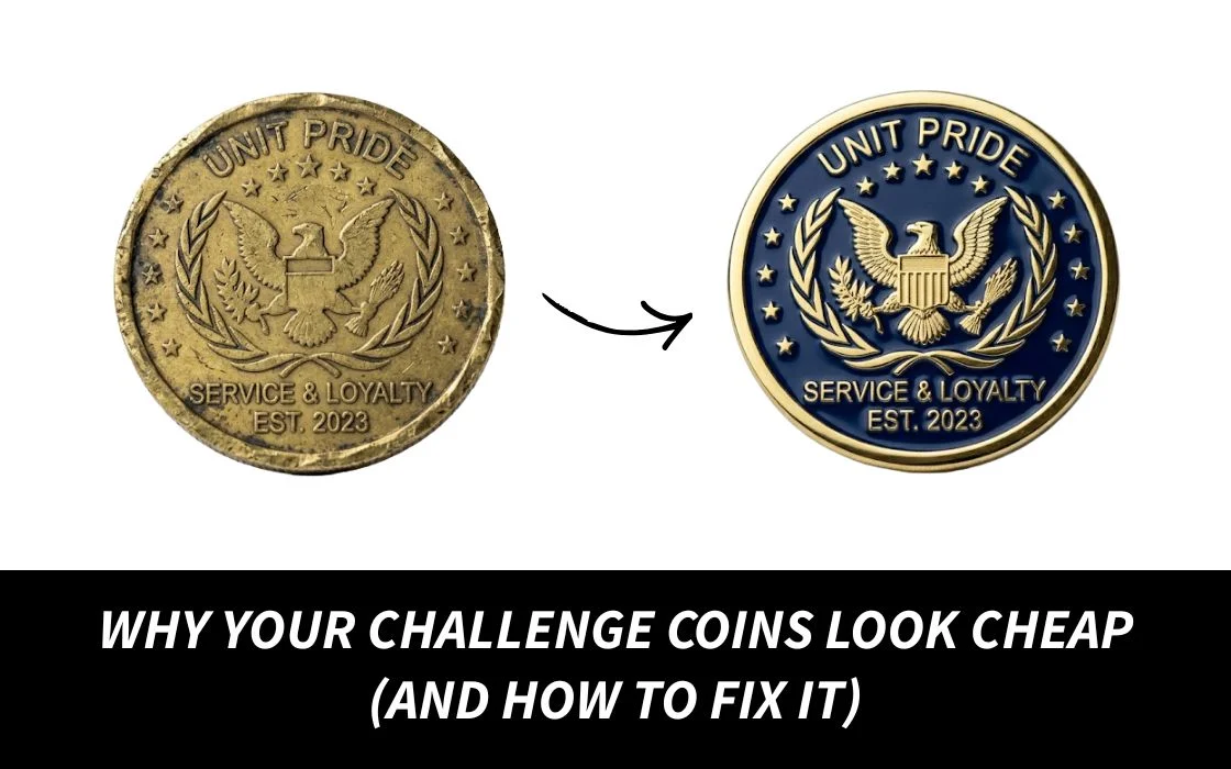 Why Your Challenge Coins Look Cheap (And How to Fix It)