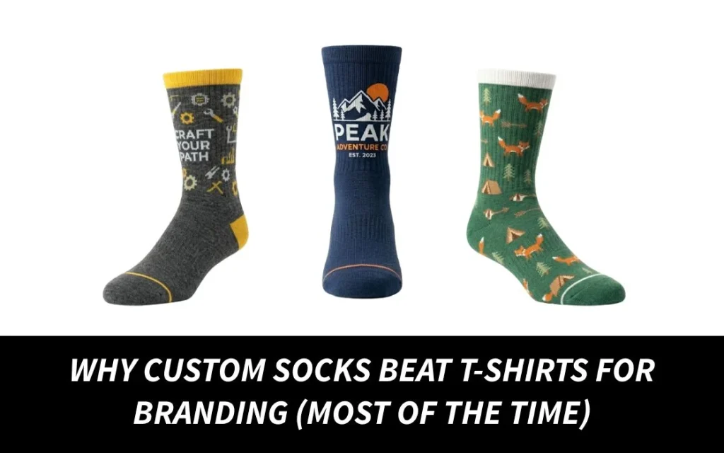 Why Custom Socks Beat T-Shirts for Branding (Most of the Time)