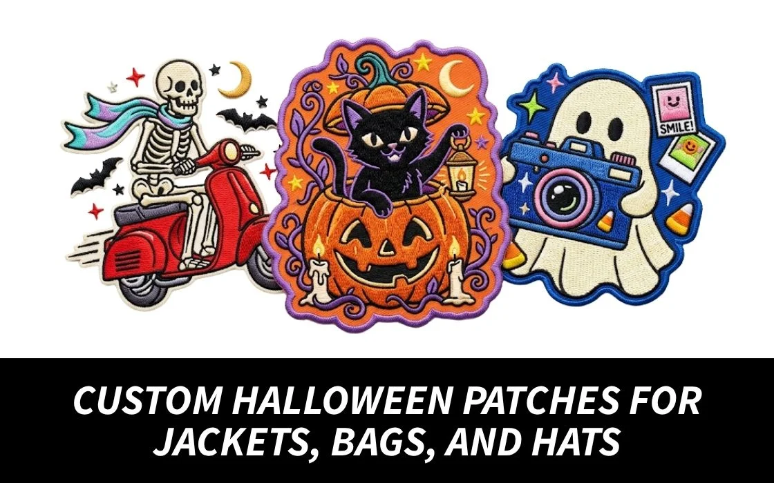 Custom Halloween Patches for Jackets, Bags, and Hats