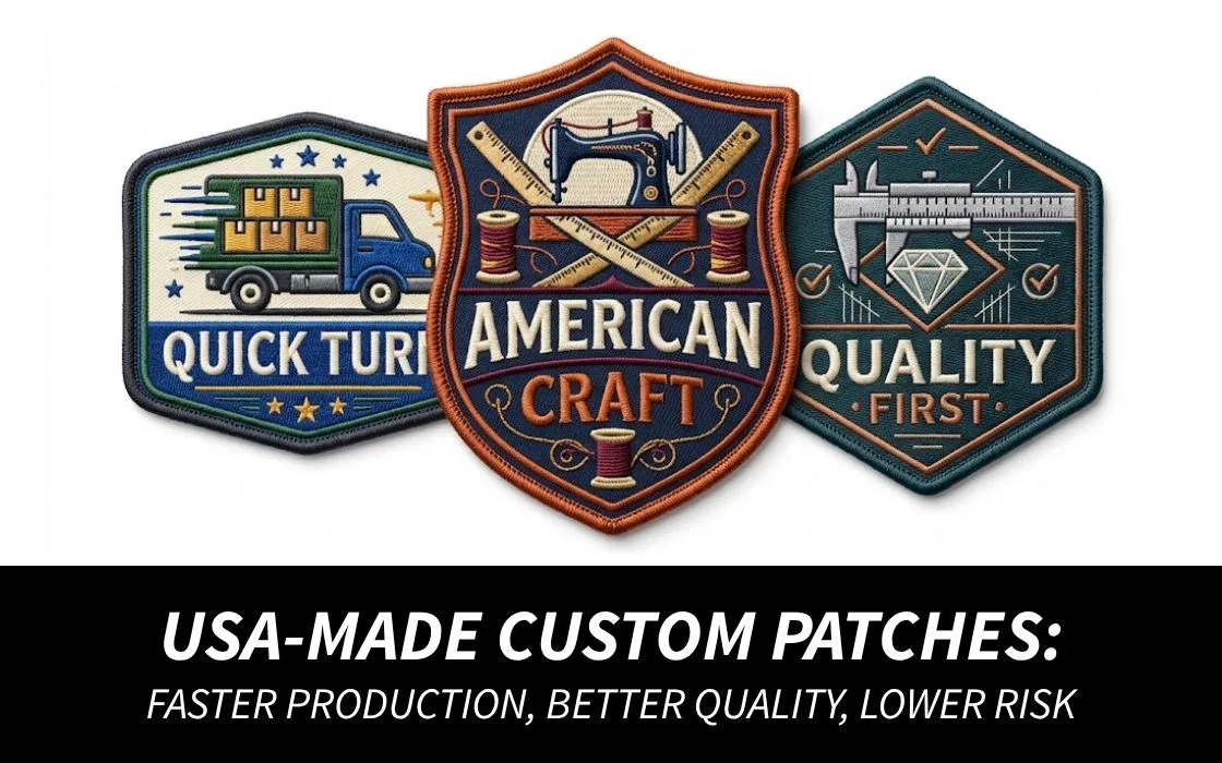 USA-Made Custom Patches_Faster Production, Better Quality, Lower Risk